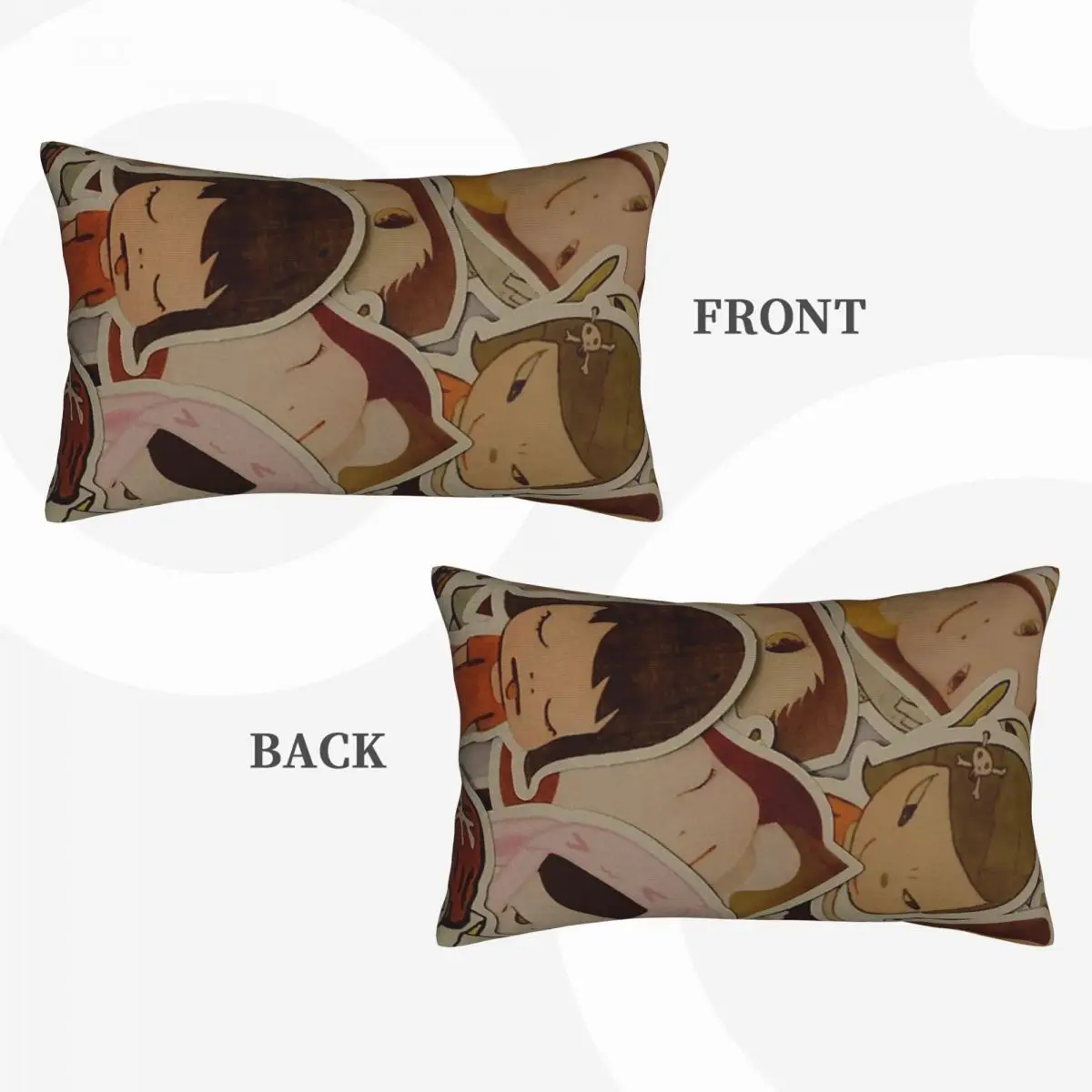 Yoshitomo Nara Rectangle Pillowcase Cushion Cover Decor Bedroom Bed Home Comfort Throw Pillow