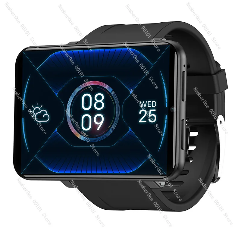 DM100 4G Smart Watch, Large Screen Android Smartwatch with SIM Card Slot, GPS Call & Heart Rate Monitor IP67 Waterproof