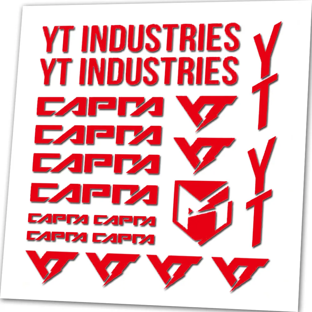لـ YT Industries CAPRA مجموعة إطار الدراجة استبدال ملصقات الشارات، Mtb. ركوب الدراجات، بي ام اكس، سيارة، فان