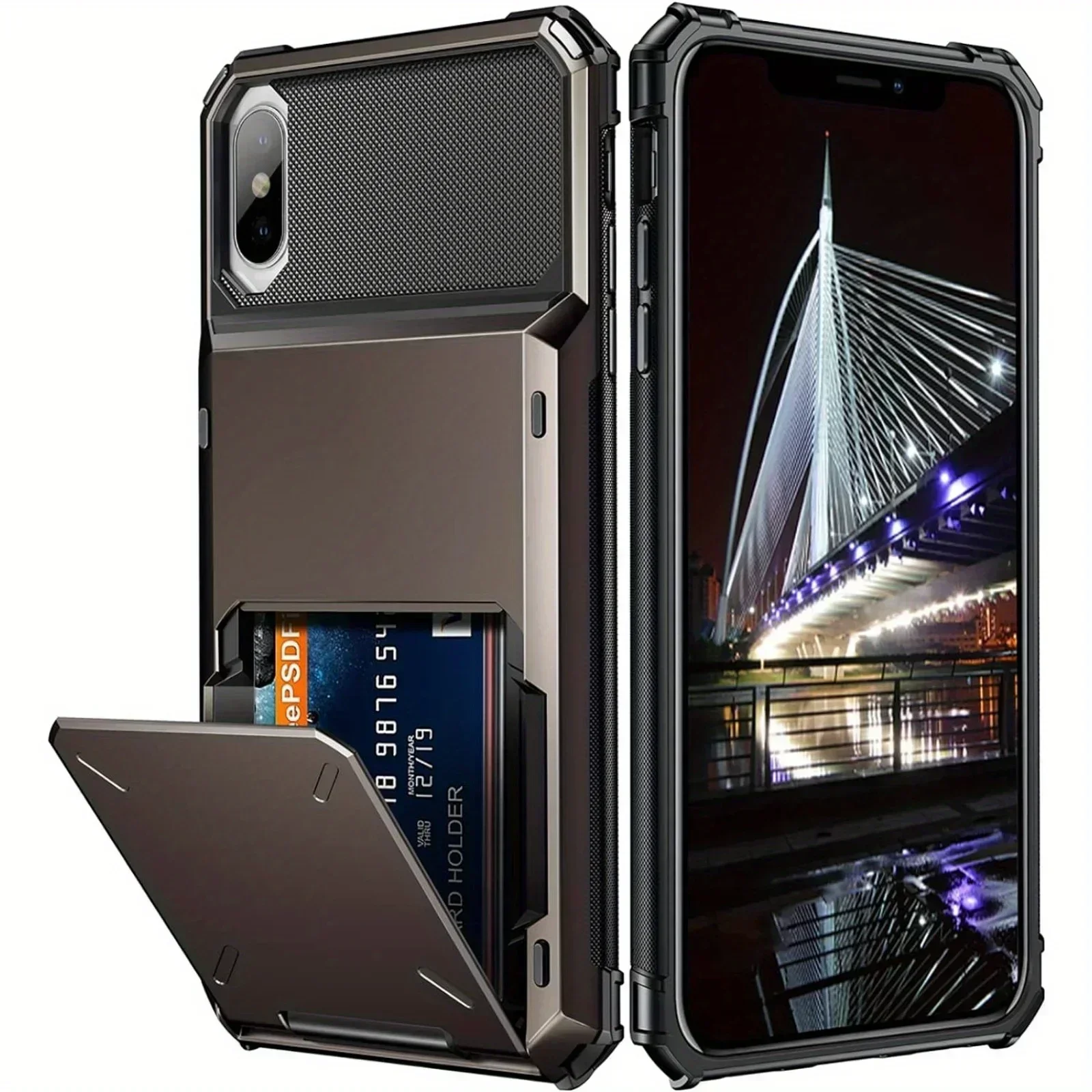 For iPhone X XS MAX XR Case Wallet ID Slot Credit Card Case For iPhone XR X XS XSMAX 10 Cover Funda Coque