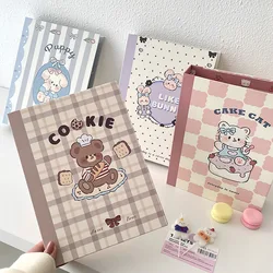 Biscoito Kawaii Urso Binder, Álbum de Cartão Kpop Idol Foto, Colecionar Livro com Capa Poeira, DIY Organizador Photocards, Jornal Capa, A5