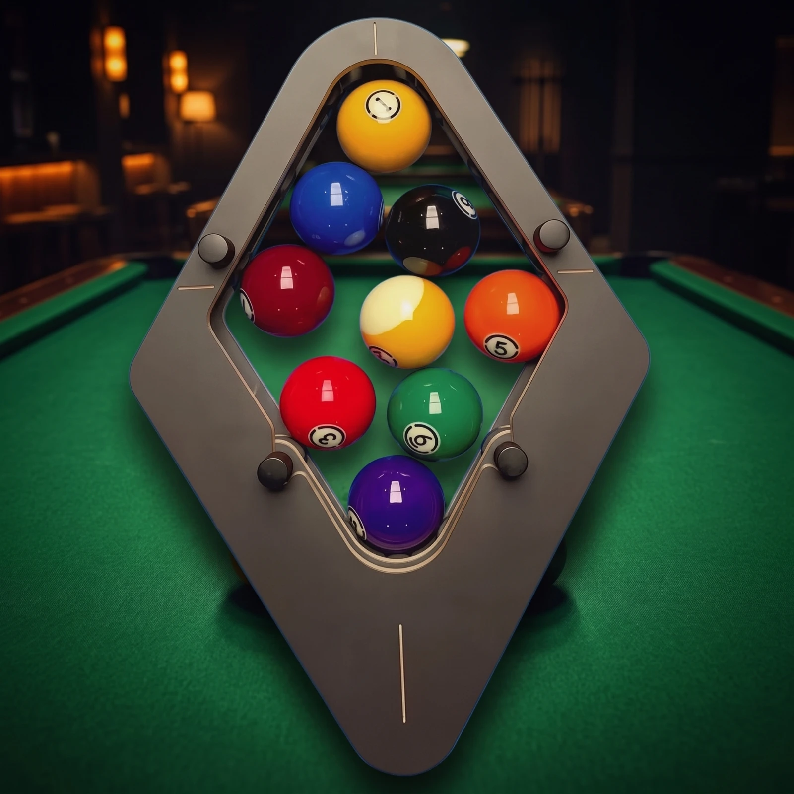 Billiards Ball Rack Long-Lasting Billiard Ball Display Rack Easy to Install Rigid for Game Room, Bar