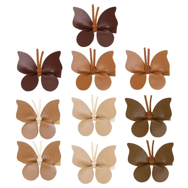 

Collection of 10 Butterfly Hair Clips Fashionable Hair Accessories for Kids