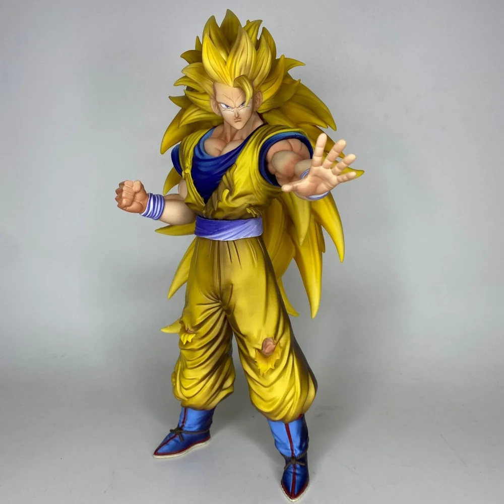 

Anime Dragon Ball Super Saiyan 3 Son Goku GK Raise Your Hand PVC Action Figure Collectible Model Doll Toy 32CM