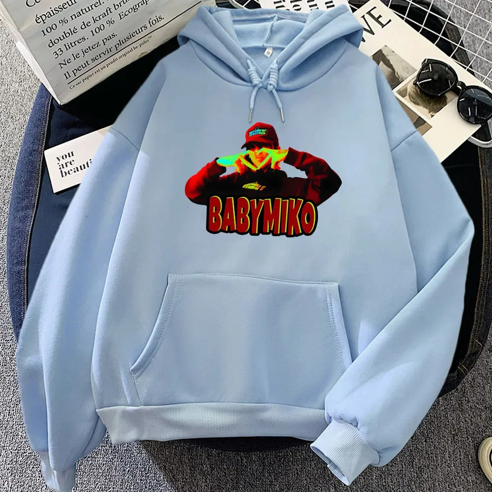 Singer Young Miko BabyMiko Hoodies Cartoon Graphic Printing Sweatshirts Streetwear Hip Hop Hooded Pullovers Women Clothing Hoody