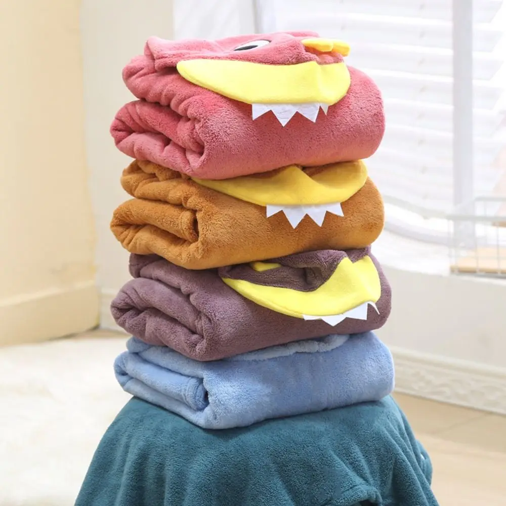 Asciugamano da bagno per bambini caldo cartone animato Accappatoio con cappuccio in velluto corallo ad asciugatura rapida Accappatoio per neonati morbido e assorbente per bambini