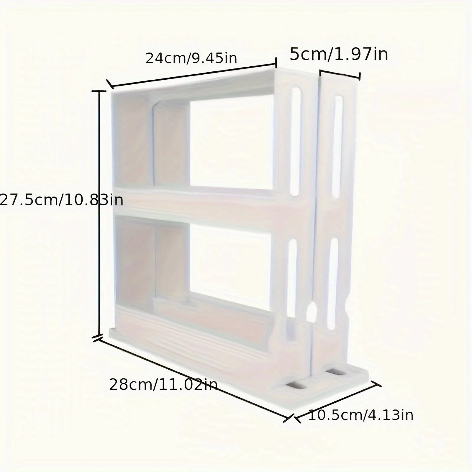 1 PC spice storage rack,90 degree swivel item storage rack, countertop 2 tier storage rack,small storage and organizer rack