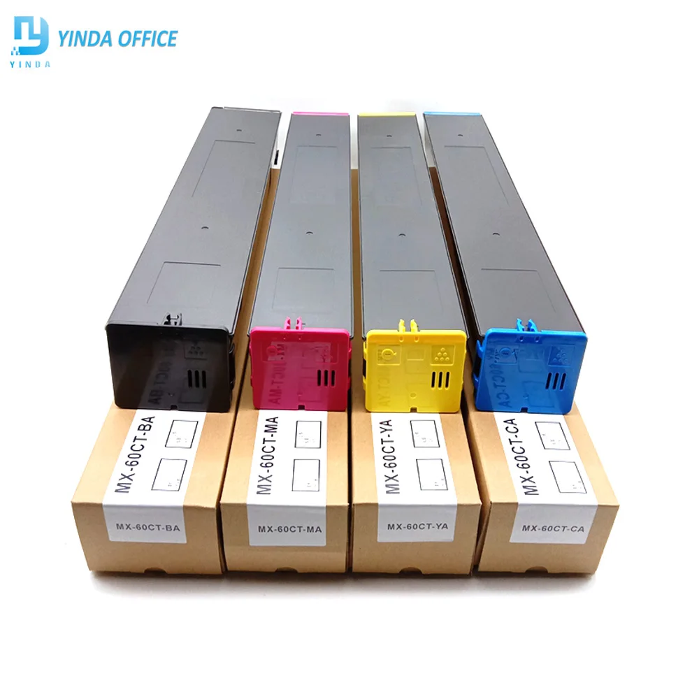 1pc MX60 Copier Toner Cartridge Compatible for Sharp MX C2621 2651 3121 3051 3081 3082 3581 3582 4081 4082 5081 5082 6081 6082