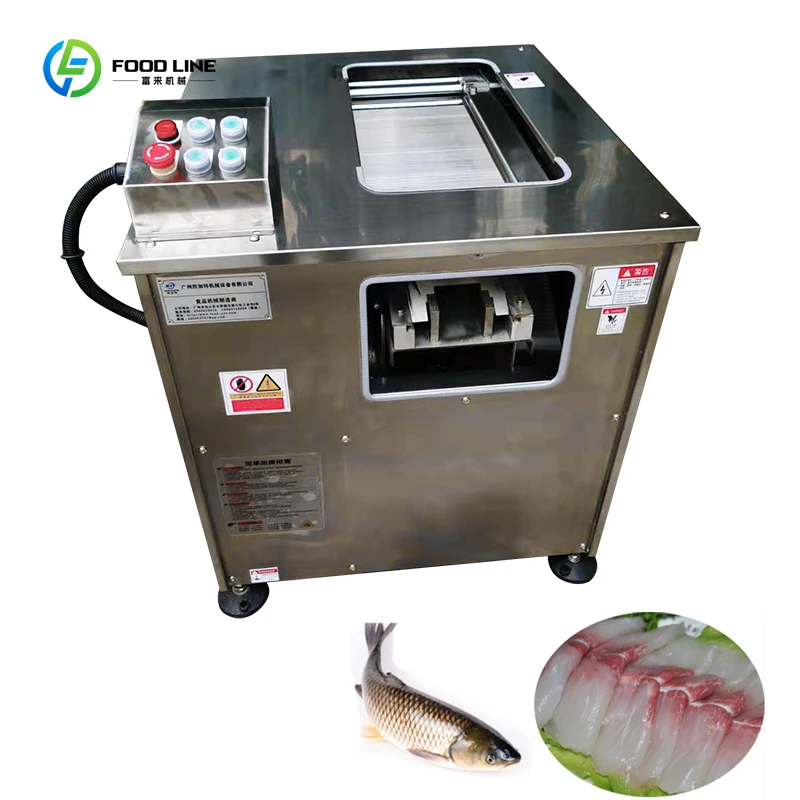 Popular Automatic Fish Fillet Cutting Chipping Machine Salmon Slicer Machine Tilapia Slicer Fish Filleting Machine