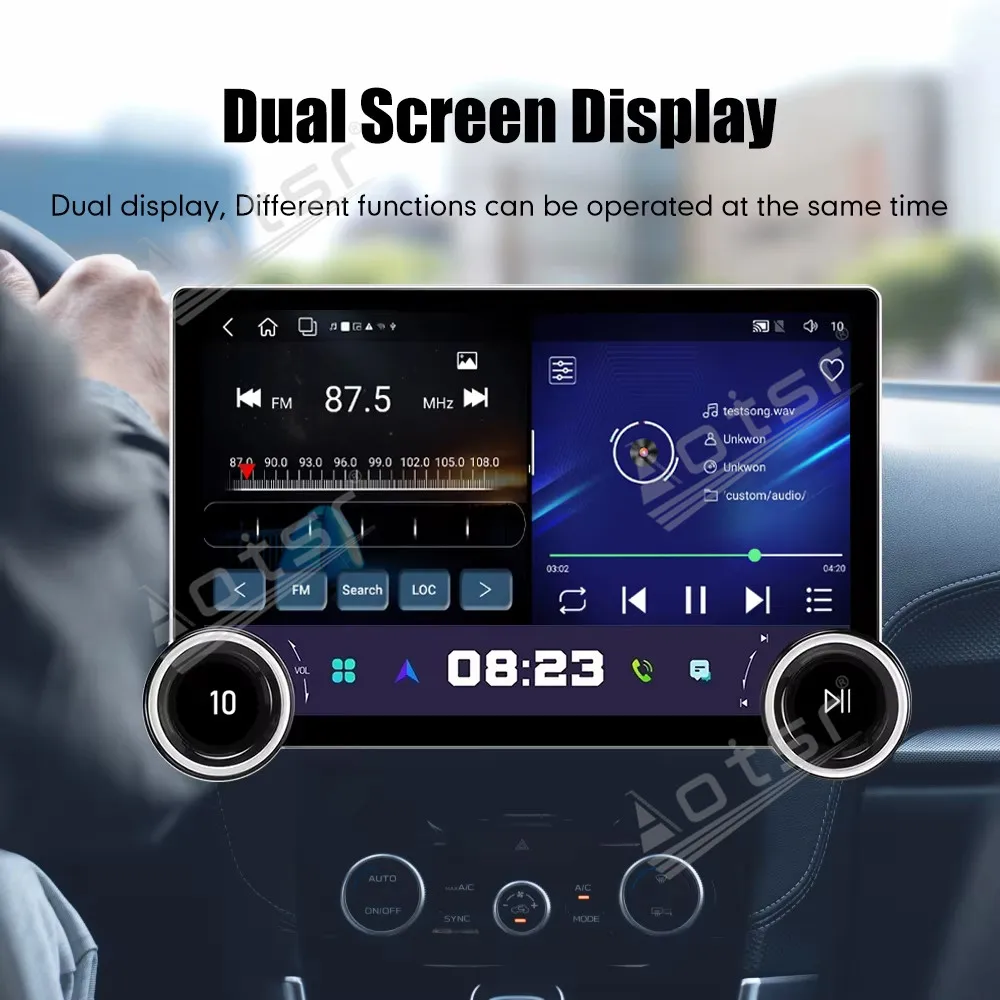 

11.5 Inch Dual Knob Car Radio For Ford F150 Raptor 2009-2014 Android15 Multimedia Player Touch Screen GPS Navigation CarPlay DSP