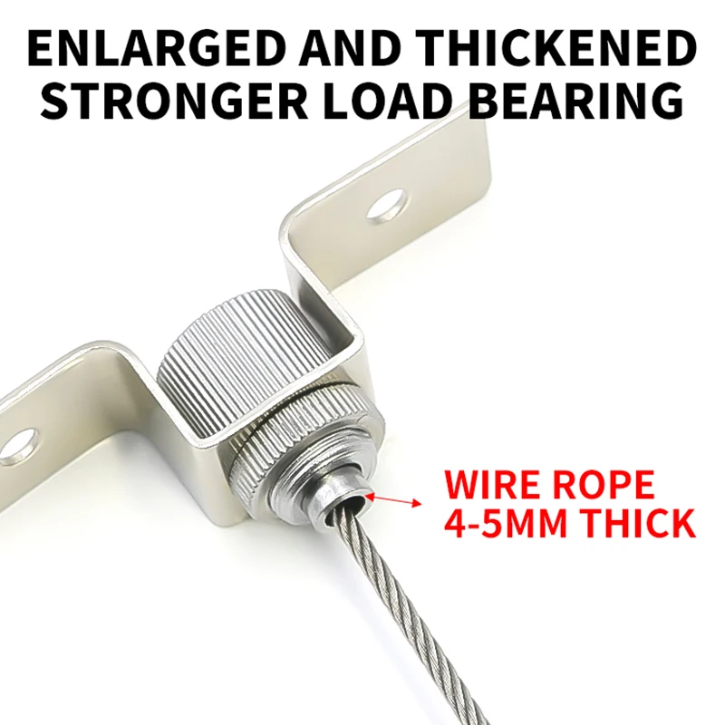 Picture 6: 2-10PCS Adjustable Ceiling Suspension Fixture, Steel Wire Cable Fixture Suitable for 1-4mm Steel Cable Ropes