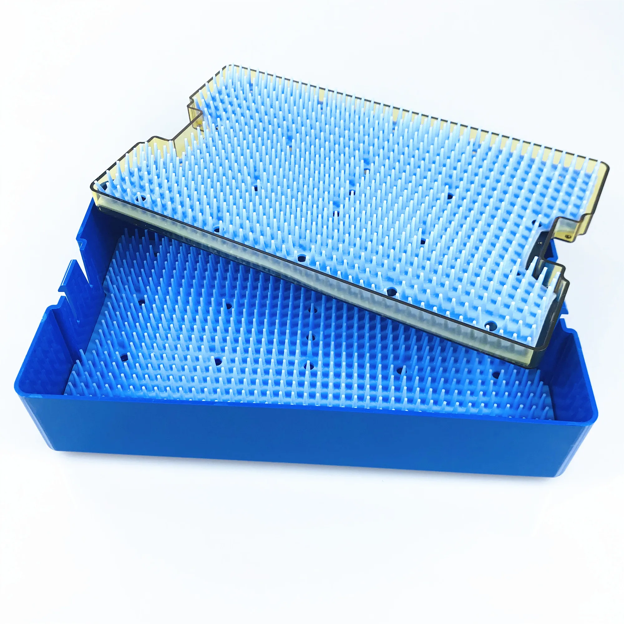 

Sterilising tray Double layer sterilization tray box case dental Disinfection box for holding instrument autoclavable