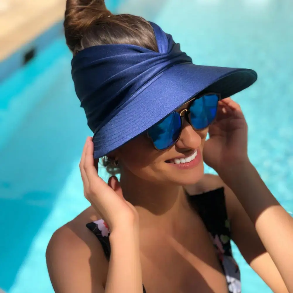 Sun Hat Pleats Sun Ladies Foldable Anti Sun Cap Sun Hat Open Top Anti Sun Caps Hat Top 2022 for Women Summer Hat