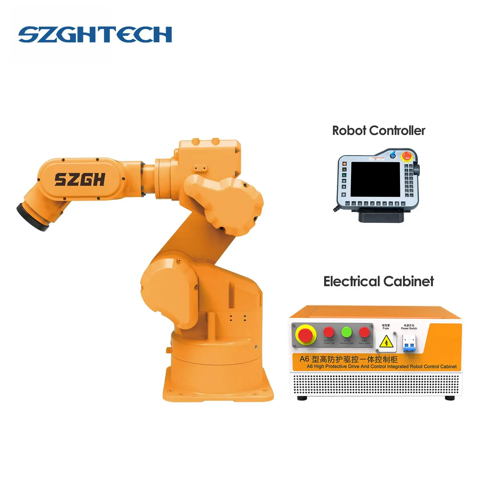 SZGH-M1000-E-6 Manipulator Mini Industrial Grinding Robotic Arm Manipulator 6 Axis Robot Arm for Grinding Polishing Robot Arm
