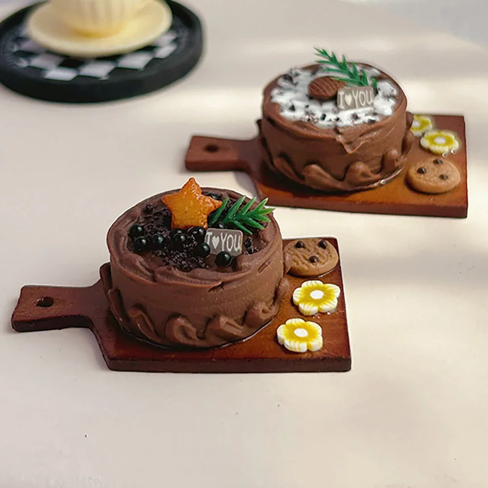 1/12 casa delle bambole in miniatura resina frutta crema torta mini modello da dessert giocattolo per la decorazione della casa delle bambole accessori OB11 bjd