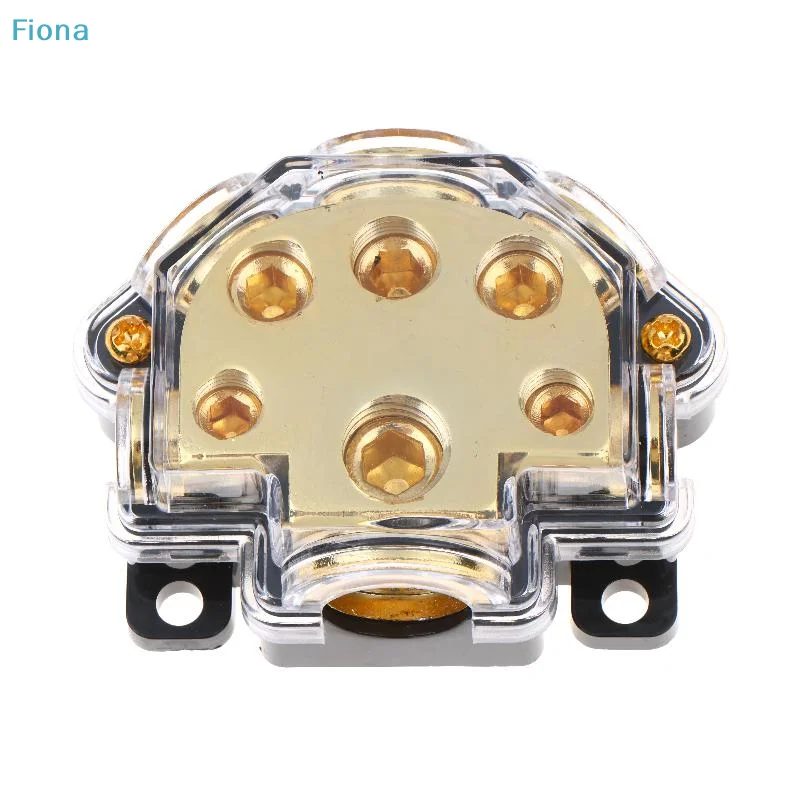 ✔1 In 5 Way Car Power Distributor Block Car Audio Amplifier Ground Distribution Terminal For Vehicle Amplifier DSP Modification