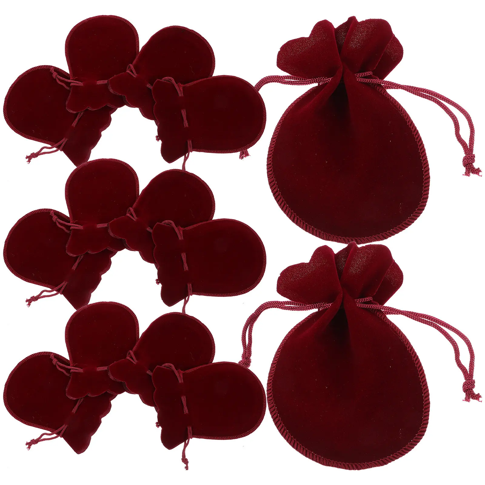 

20Pcs Drawstring Jewelry Bags Premium Wear-Resistant Gift Pouches for Wedding Favors Party Candy Cookies Festival Presents