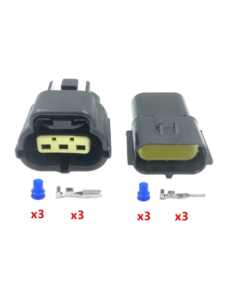3 broches 174357-2 174359-2 automobile étanche noir mâle femelle connecteur voiture Auto scellé camion Denso Scket