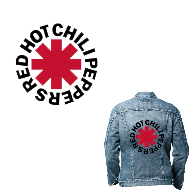 Red Hot Chili Peppers Patch Aufbügeln Transfers für Kleidung Hip Pop Thermo kleber Patches Aufkleber DIY Transfer Applikationen