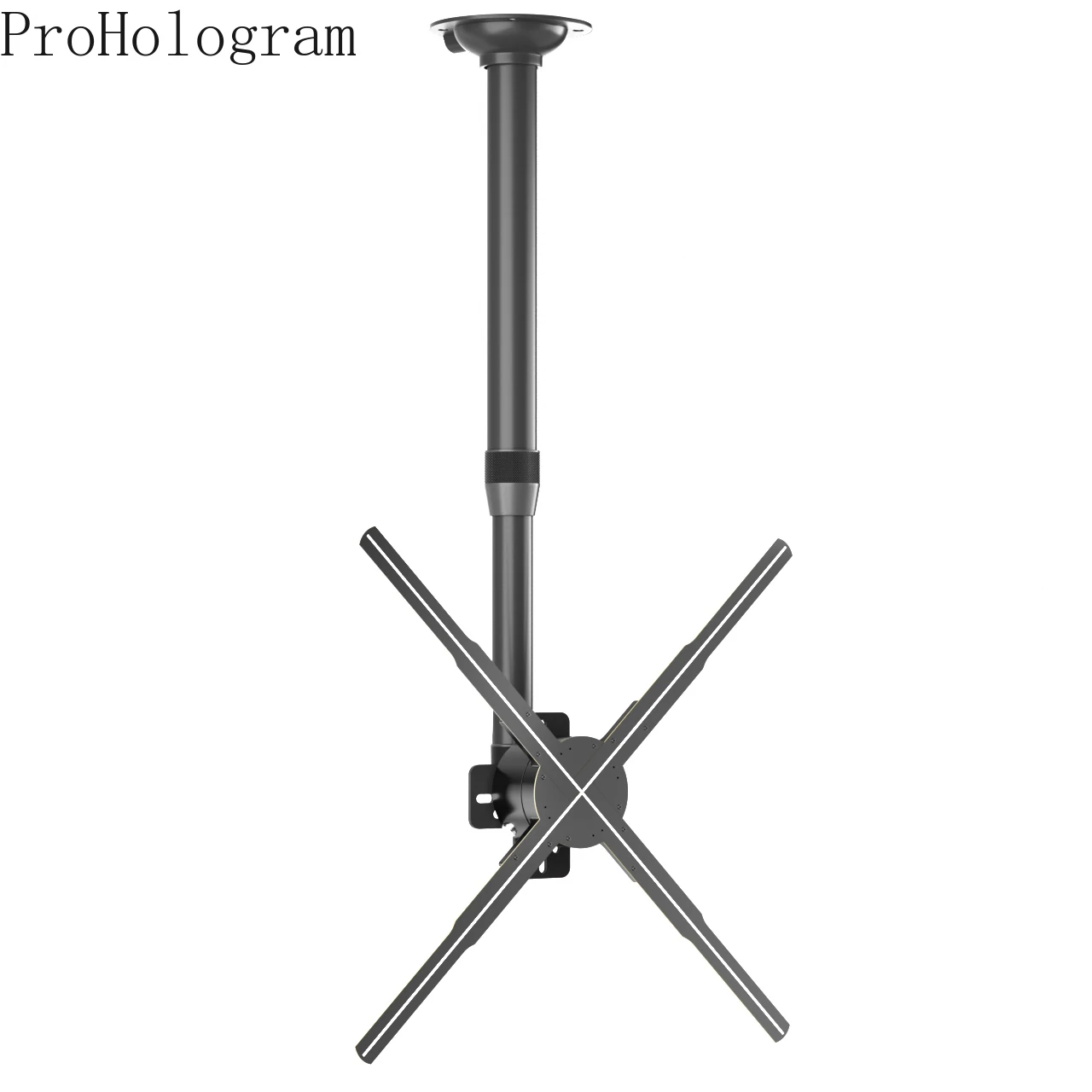 3Dホログラムファン用ユニバーサルスタンド,3D穴ホログラフィックファン用スチールブラケット,調整可能な天井ファンスタンド