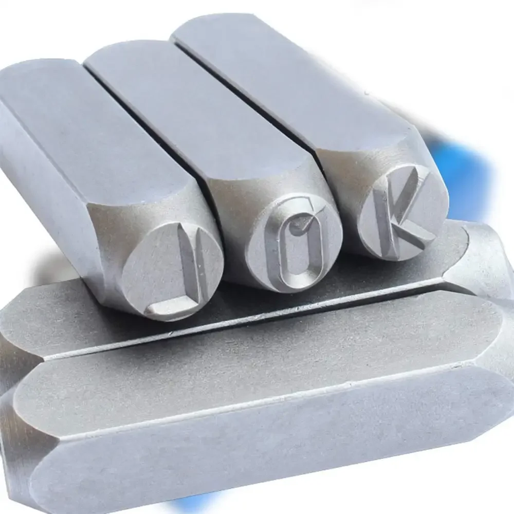 Chrome Vanadium Steel Alloy Rivet Stamping Hand-numbered 0-12mm A-Z Alphabet & 0-8 Numbers English Chapter Symbols Die Rivets