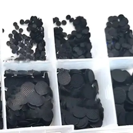 500PCS Black Conductive Silicone Rubber Keypad Pad 1.5mm To 8mm High Elasticity  Button For Electronic Remote Control