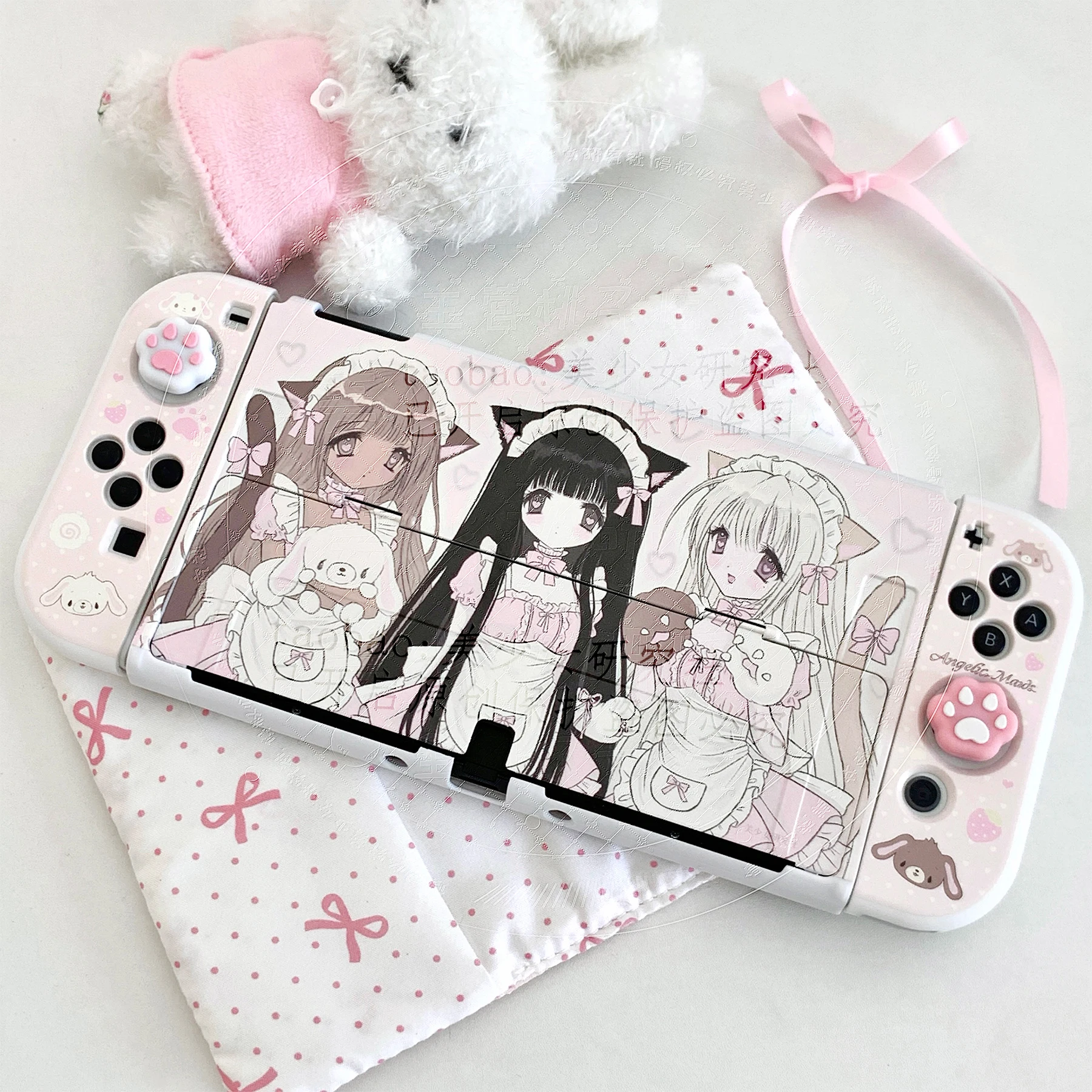 Capa protetora original para interruptor, estilo ins, oled, desenho animado, console de jogos, compatível com nintendo switch 2, joy-con