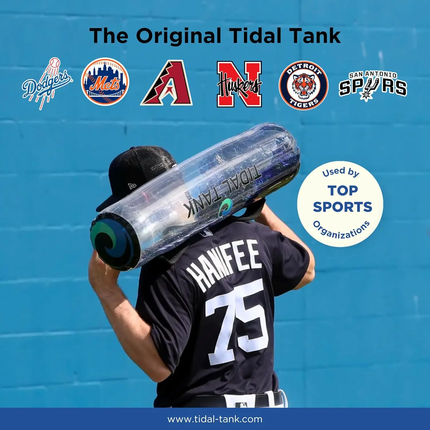 Tidal Tank Baseball Bundle: Versatile Training aid Equipment with Adjustable Water Filled Weight & Aqua Bag for Athletes and Coa