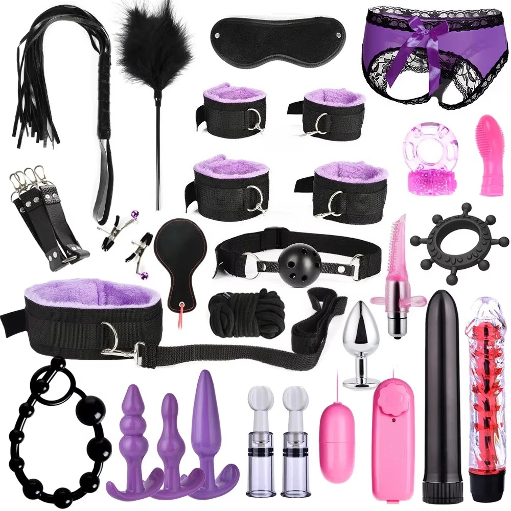 Leather BDSM Kit for Couples H - Party Games Couple 评论和价格