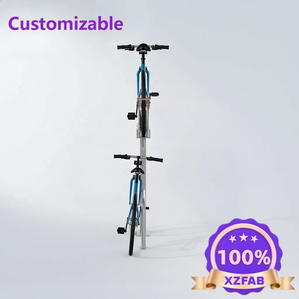 Factory Direct 2026 Bicycle Double Stacked Deck Bicycle Rack Double 2-layer Commercial Bicycle Rack Double-layer