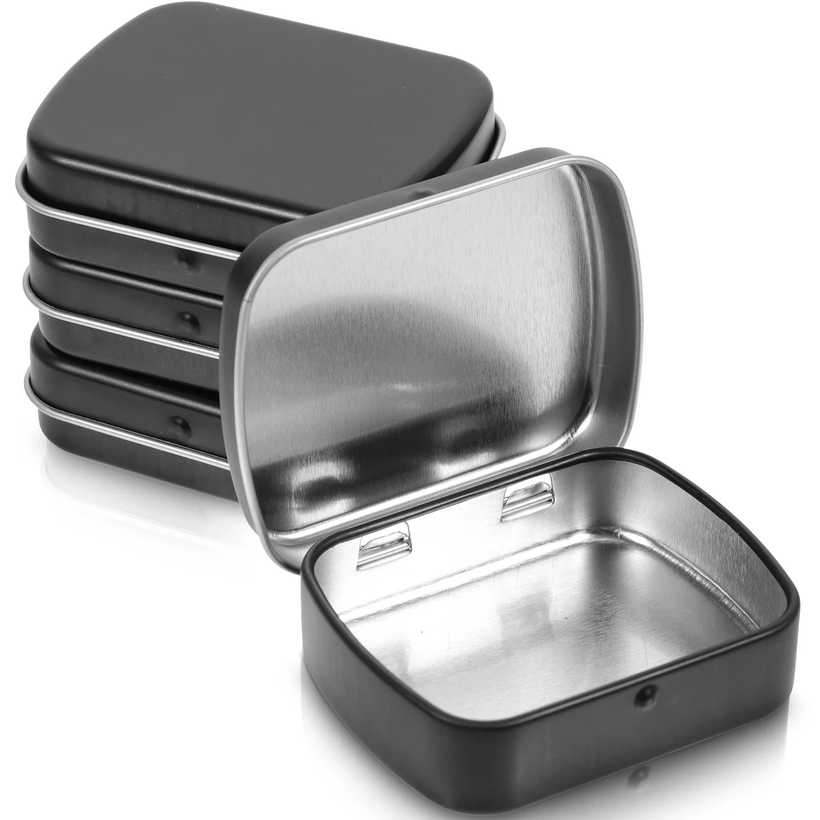 

10 Pcs Candy Tin Storage Box Tins Containers with Lids Blechdose Mit Scharnier