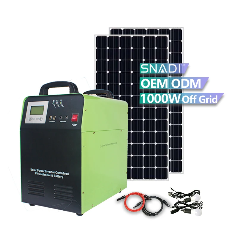 Intelligent Portable Solar Power Generators 1000w 12V 1320Wh Solar Generator