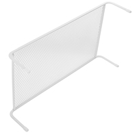 Monitor Stand for Desk with Adjustable Increased Bay Computer Display Risers Storage Shelf White Iron 2 Layers