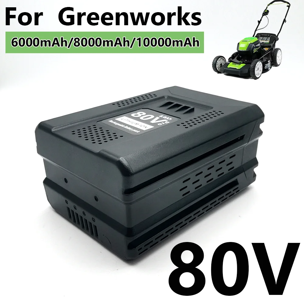 

For Greenworks PRO 60V 6.0/8.0/10.0AhLithium Ion Battery Replacement 3X Longer Runtime,for brushless lawn mowing GD60AB, etc