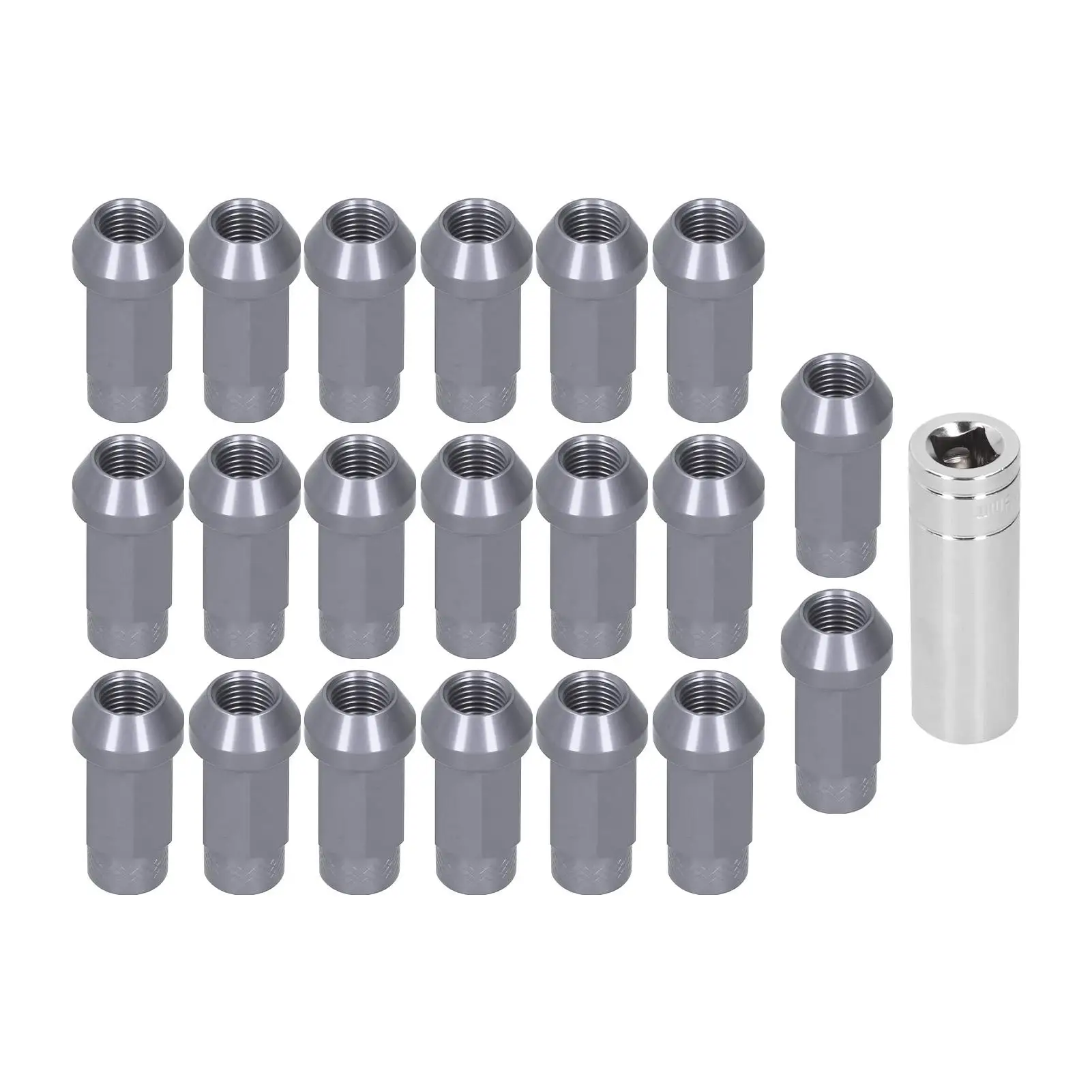 

Car Accessories wheel nut Wheel Lug Nuts M14x1.5 Thread 2in Height 7075-T6 Aluminum Thru Hole Locking Lug Nuts wheel