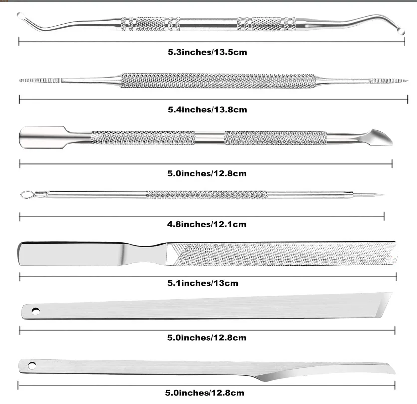 4/5/7/9/10pcs Pedicure Tools for Feet Ingrown Toenail Removal Kit Pedicure Set Toenail Grooming Kit Removing For Hard Dead Skin
