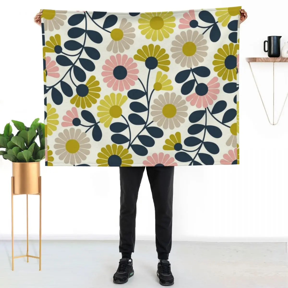 

orla kiely, Kimono ,orla kiely pattern Throw Blanket Warm Accent Blanket for Living Room Decoration