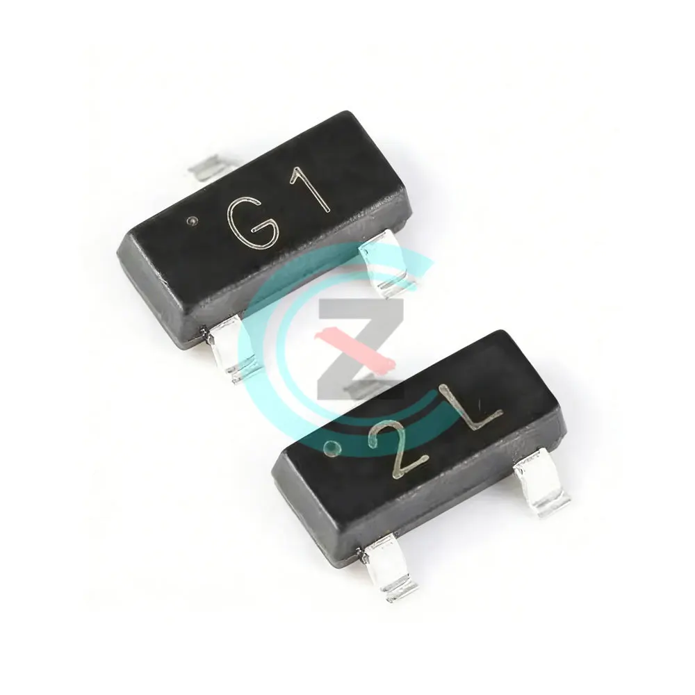 100PCS MMBT3904 1AM MMBT5401 2L MMBT5551 G1 3906 2A 4401 2X 4403 2T 2222 1P 2907 2F MMBTA42 1D A92 2D PNP NPNSOT-23 transistor