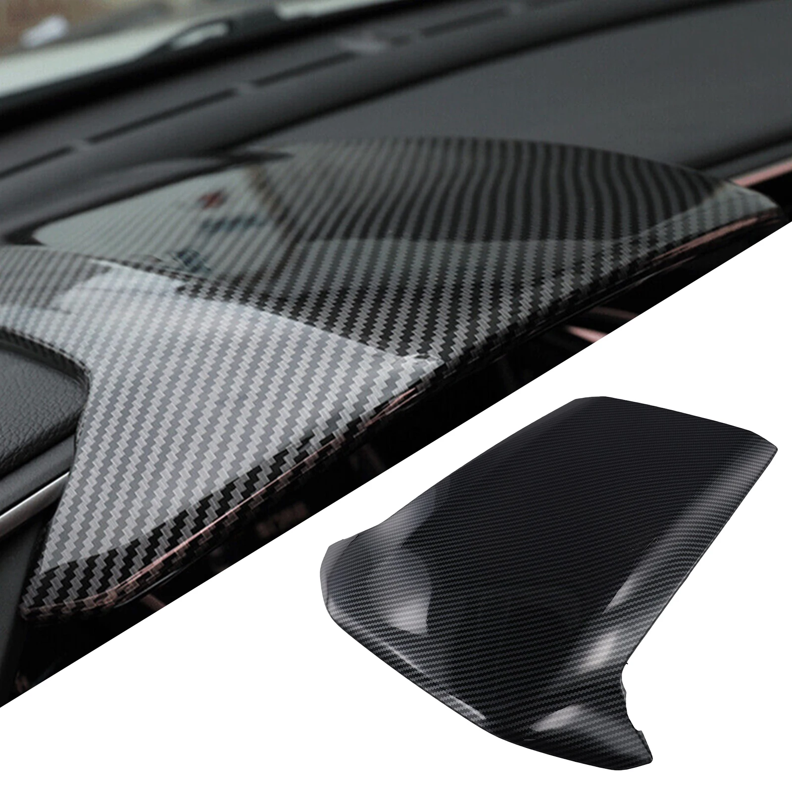 Picture Shows Trim Frame Carbon Fiber Dashboard Cover Trim Frame Dashboard Cover Trim Cool Design Proper Adhesion Press Firmly