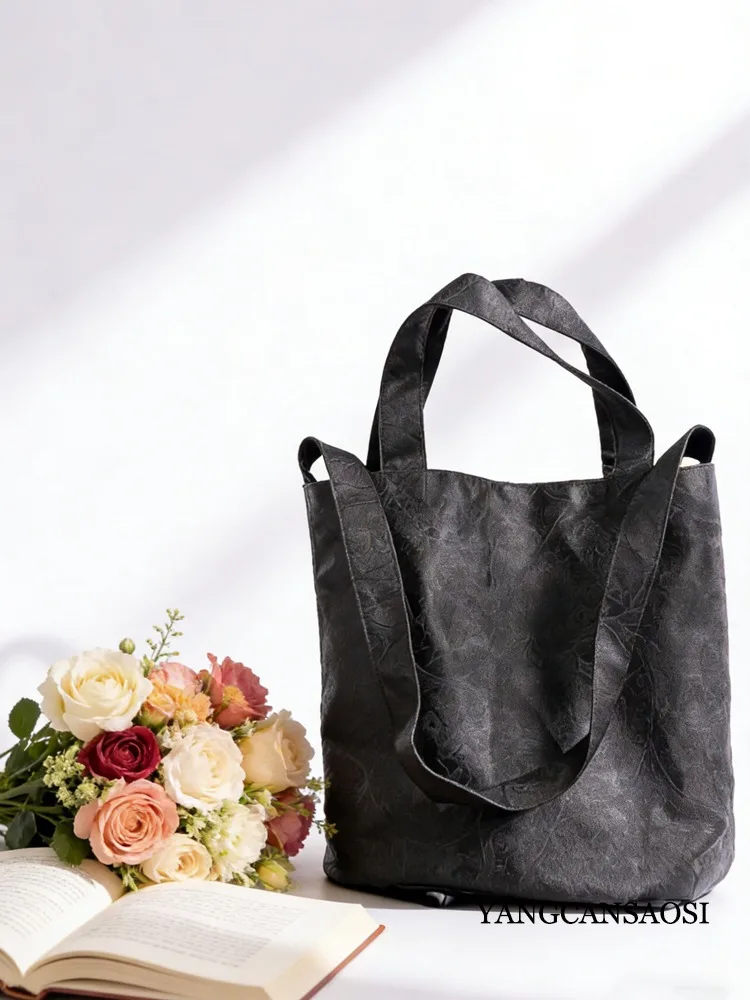 Borsa a secchiello in filato di nuvola profumata retrò cinese dal design di nicchia Nuova borsa da donna versatile di grande capacità di fascia alta