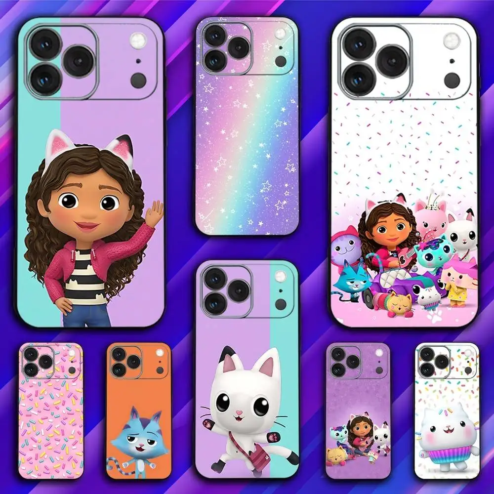 

G-Gabbys Cute Dollhouse Phone Case For iPhone 17,16,15,14,13,12,11,Pro,Max,Plus,X,XS,SE4,E,Mini,Soft Black Case
