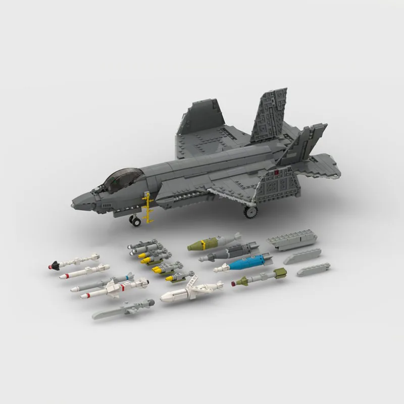 

1674pcs MOC Creator Expert Lockheed Martin F Lightning II Scale Model Building Blocks Christmas Gifts Construction Toy Brick