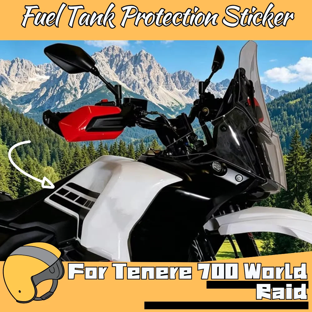 For Tenere 700 World Raid 2026 Motorcycle Side Decal Fuel Tank Decorative Stickers Protective Elements Accessories Graphics