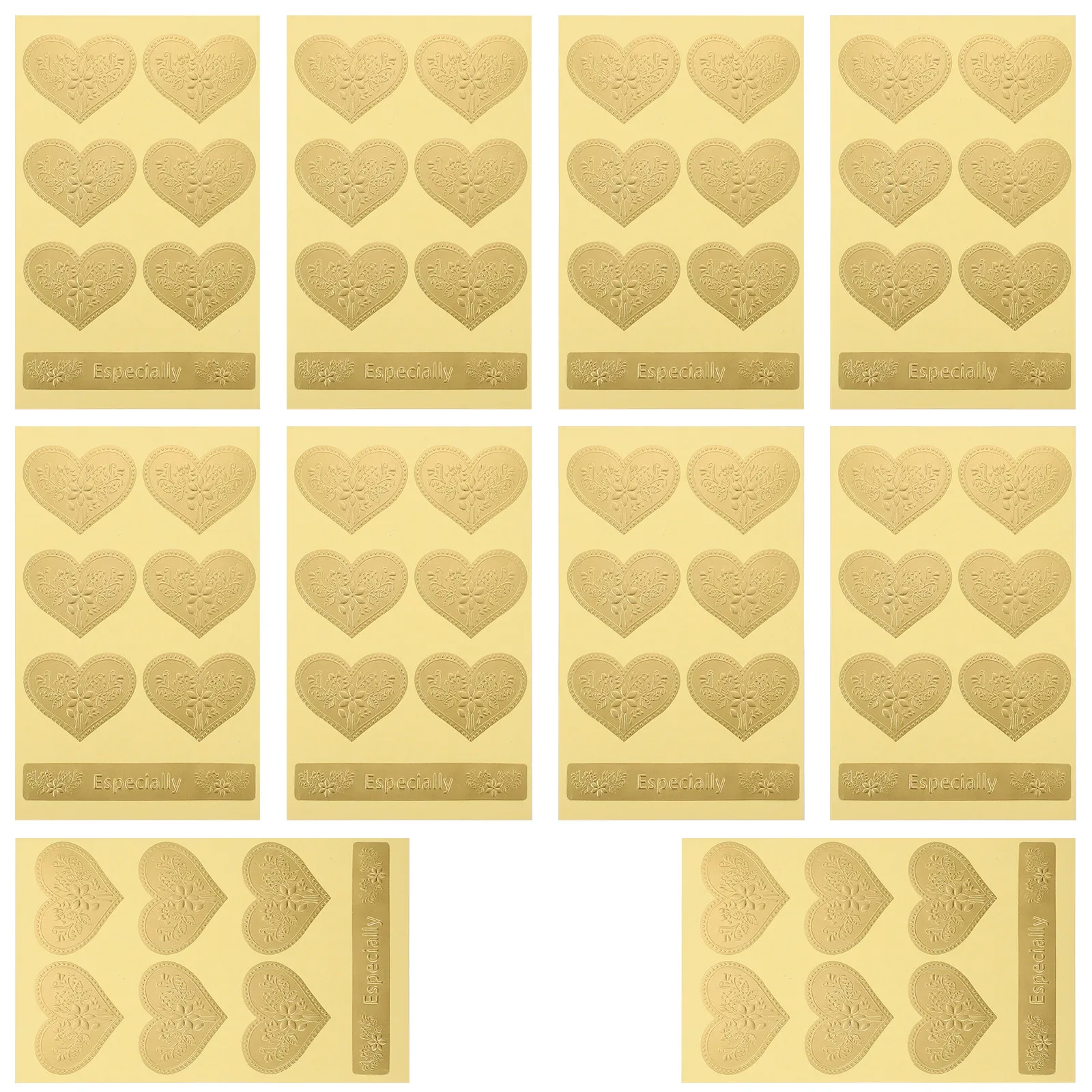 

10 листов фигурных наклеек-печатей, 3D-объемные лаковые наклейки с тиснением, для декора своими руками, подарок для семьи, друзей, детей