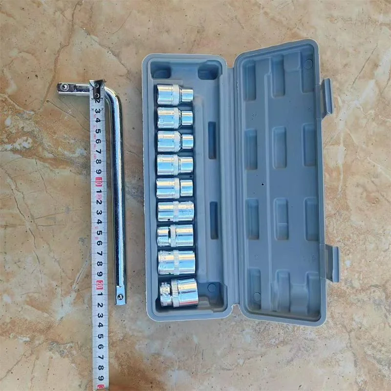 

Набор инструментов для ремонта велосипедов, мотоциклов и автомобилей, 10 предметов, набор торцевых ключей