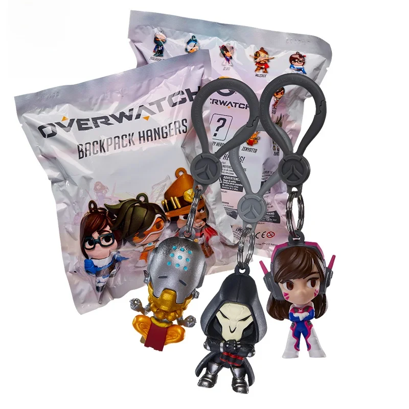 Blizzard  CutebutDeadly Desk Toy Keychain DVA Charia Reaper Lucio Collectible Figures Anime Entertainment Souvenir