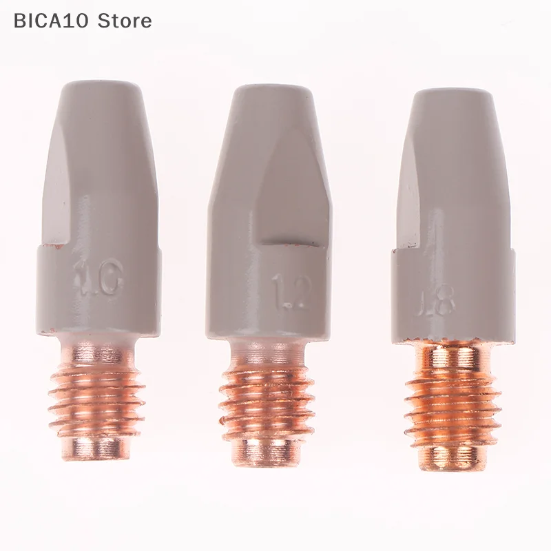 MIG 36KD Welding Contact Tips New Coating Protect 30mm M8 Gas Nozzle Tip 0.8/1.0/1.2mm MIG Welding Torche Welding Tool Parts