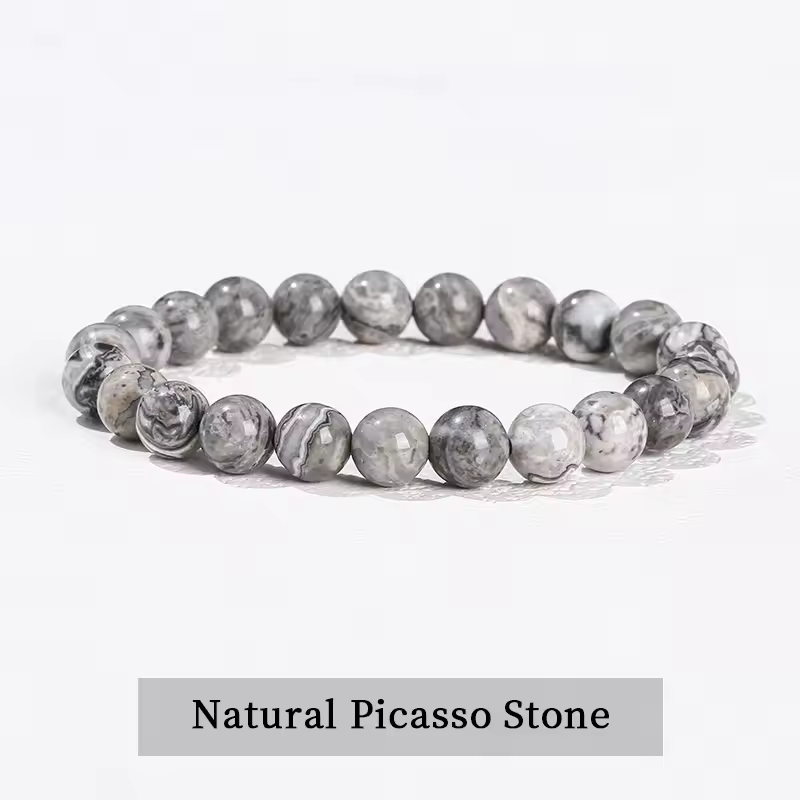 JD Natural Stone Beads Bracelet Amethyst Tiger Eye Crystal Quartz Agate Gem Beads Bangles Women Men Reiki Healling Jewelry Gift - Image 20