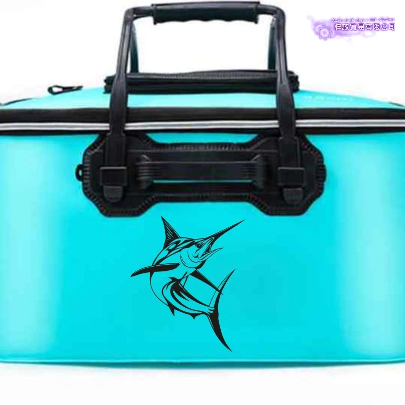 Marlin Swordfish Fishing Decal Angling Bucket Tackle Shop Fishhook Sticker Fish Tank Boat Box Car Vinyl Decal