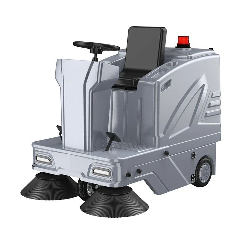 Commercial, sweeper, factory road park, large, drive-on sweeper, electric